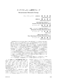 ストラクチュローム研究グループ - 理化学研究所 放射光科学総合研究