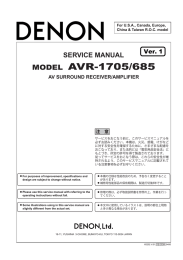 MODEL AVR-1705/685 - Diagramasde.com