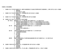 別表第三（第五条関係） 一 別表第一第一号に掲げる施設のうち、鉱業