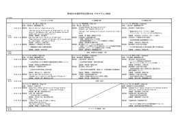 第6回公共選択学会全国大会 プログラム(2002)