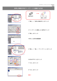 記号と特殊文字をワードアートに変換する方法