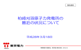 報告資料 柏崎刈羽原子力発電所の最近の状況について（PDF