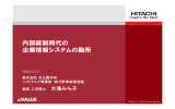 内部統制時代の 企業情報システムの勘所