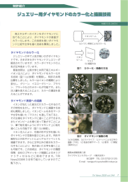 ジュエリー用ダイヤモンドのカラー化と描画技術