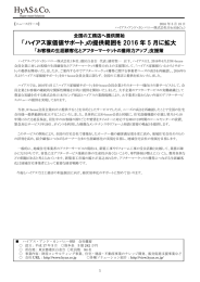 「ハイアス家価値サポート」の提供範囲を 2016 年 5 月に拡大