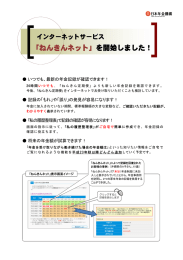 ねんきんネットに関するチラシ（PDF）