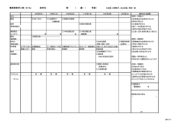 別紙スケジュール表