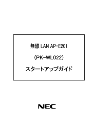 無線 LAN AP-E201 (PK-WL022) スタートアップガイド