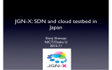 SDN and cloud testbed in Japan