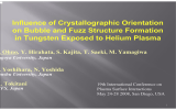 Influence of Crystallographic Orientation on Helium Bubble and