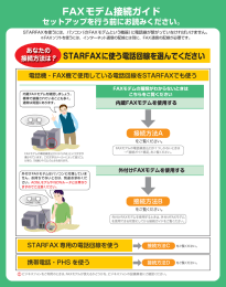 FAXモデム接続ガイド