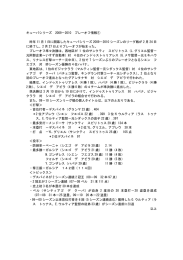 キューバシリーズ 2009－2010 プレーオフ情報① 昨年 11 月 1 日に開幕