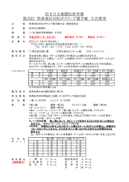 岩手日日新聞社杯争奪 第25回 県南地区対抗ボウリング選手権 大会要項