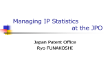 Managing IP Statistics at the JPO