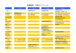 教職課程 年間スケジュール