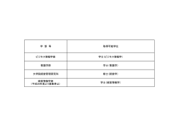 取得可能学位