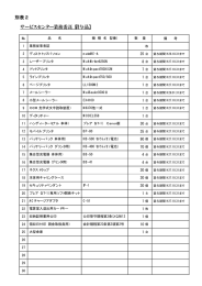 別表2 サービスセンター業務委託【貸与品】