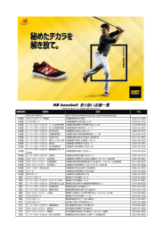 NB baseball 取り扱い店舗一覧