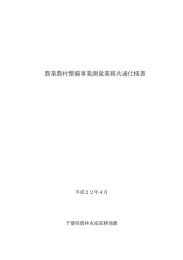 農業農村整備事業測量業務共通仕様書