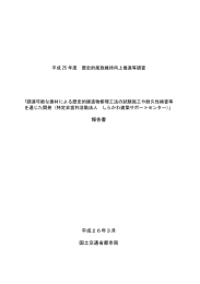 報告書 平成26年3月 国土交通省都市局