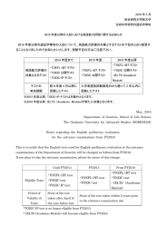 2016年度以降の入試における英語能力評価