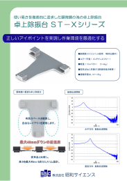 卓上除振台ST&minus;Xシリーズ - 株式会社昭和サイエンス｜除振台、防振台