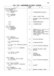 平成27年度 水道施設整備費に係る歩掛表 改定総括表