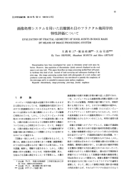 画像処理システムを用いた岩盤割れ目のフ長ク タル幾何学的 特性評価