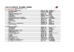 土浦日本大学高等学校 総合図書館 新着情報