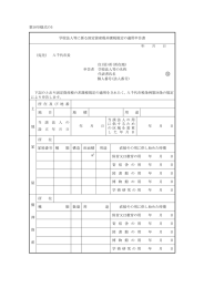 学校法人等に係る固定資産税非課税規定の適用申告書