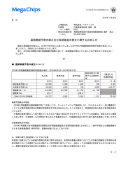 通期業績予想の修正及び為替差益の発生に関するお知らせ