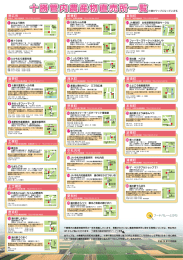 十勝管内農産物直売所マップ（裏）