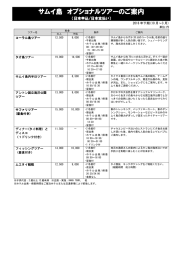 サムイ島 オプショナルツアーのご案内