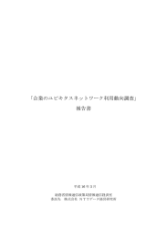 報告書 - 総務省