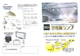 無電極ランプのカタログはこちら