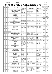 28年度 献立表11月①