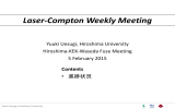 Laser-Compton Weekly Meeting - JLC