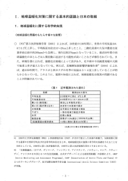 地球温暖化に関する科学的知見