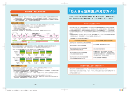ねんきん定期便について 年金の制度・用語に関する説明