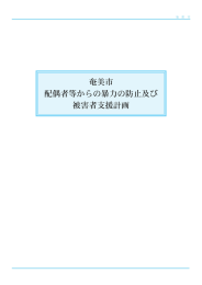 「配偶者等からの暴力の防止及び被害者支援計画」 （PDF