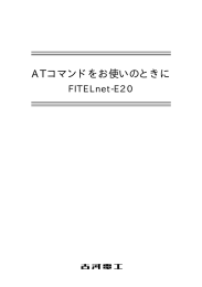 FITELnet-E20 ATｺﾏﾝﾄﾞ P01-12