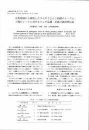 九州地域から採取したコムギうどんこ病菌のレースと3種のレース