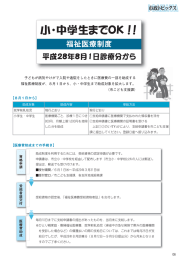 【8月1日から】 【医療費助成までの手続き】 資格申請 受給者証