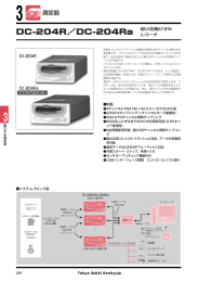 DC-204R／DC-204Ra 超小型動ひずみレコーダ