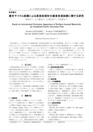 複合サイクル試験による表面処理材の腐食促進試験に関する研究（PDF