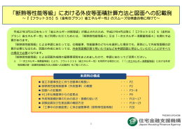 「断熱等性能等級」における外皮等面積計算方法と図面への