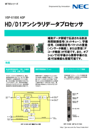 VSP-X1000 ADP カタログ〔日本語〕