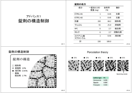 錠剤の構造制御 - 神戸学院大学