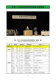 全国消防団員意見発表会 （PDF）