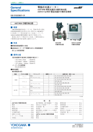 電磁式水道メーター AXF/WM 電磁流量計分離形検出器